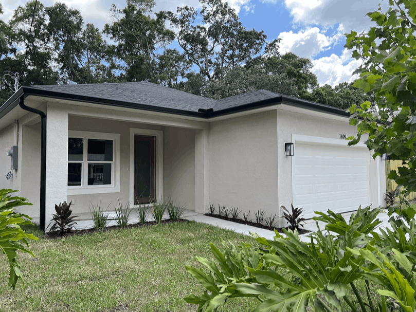 The first affordable home is complete in Tampa